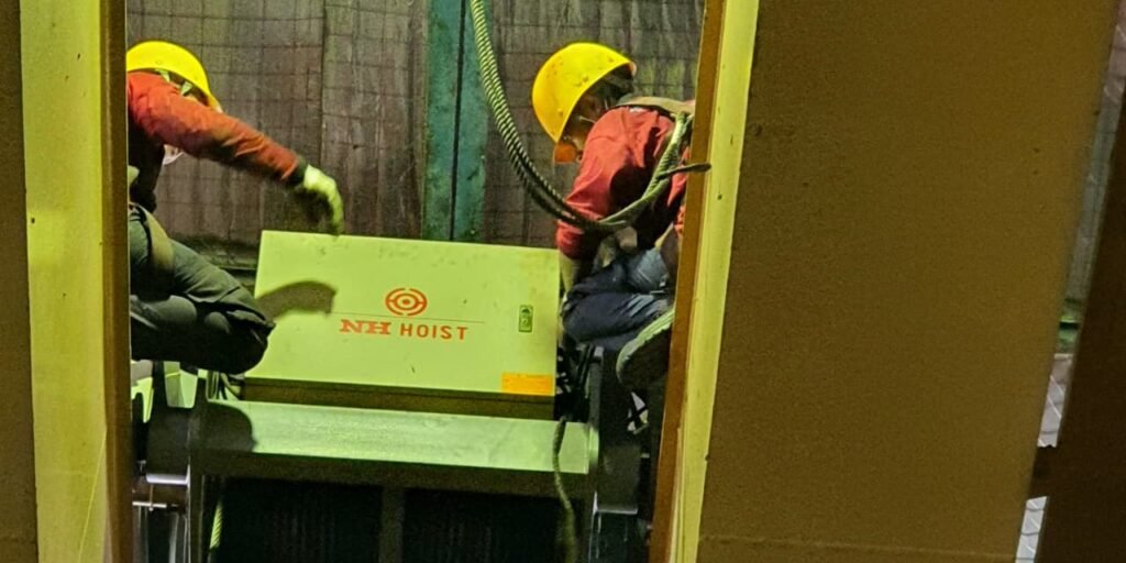 services hoist - proses maintenance pada unit nippon hoist